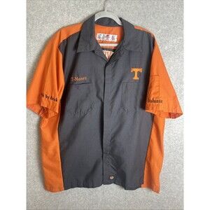 Vintage UT Tennessee Vols Pinstripe Garage Shirt Embroidered Red Kap Men’s XL 🔥